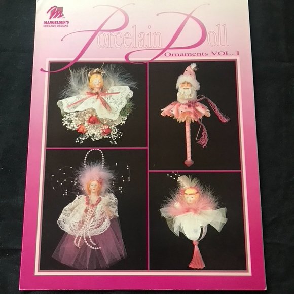 Porcelain Doll Ornaments Christmas Mangelsen's Creative Designs Angels Santa - Picture 3 of 5